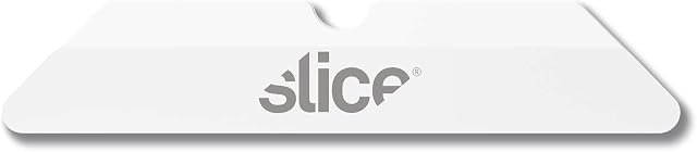 Slice 10408 Replacement Ceramic Blades (Pointed Tip) | Pack of 4 | Finger-Friendly, Dual-Sided Ceramic Safety Blades | Last Up to 11X Longer Than Traditional Blades