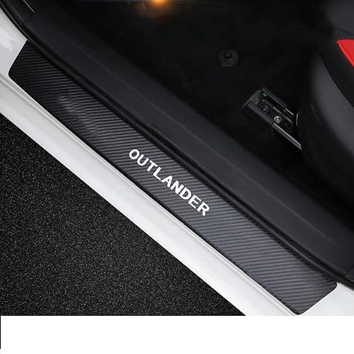 Kakash Accesorios interiores personalizados para Mitsubishi Outlander 2014-2021 2022 2023 Outlander PHEV 2023 2024 - Borde de cuero para puerta de