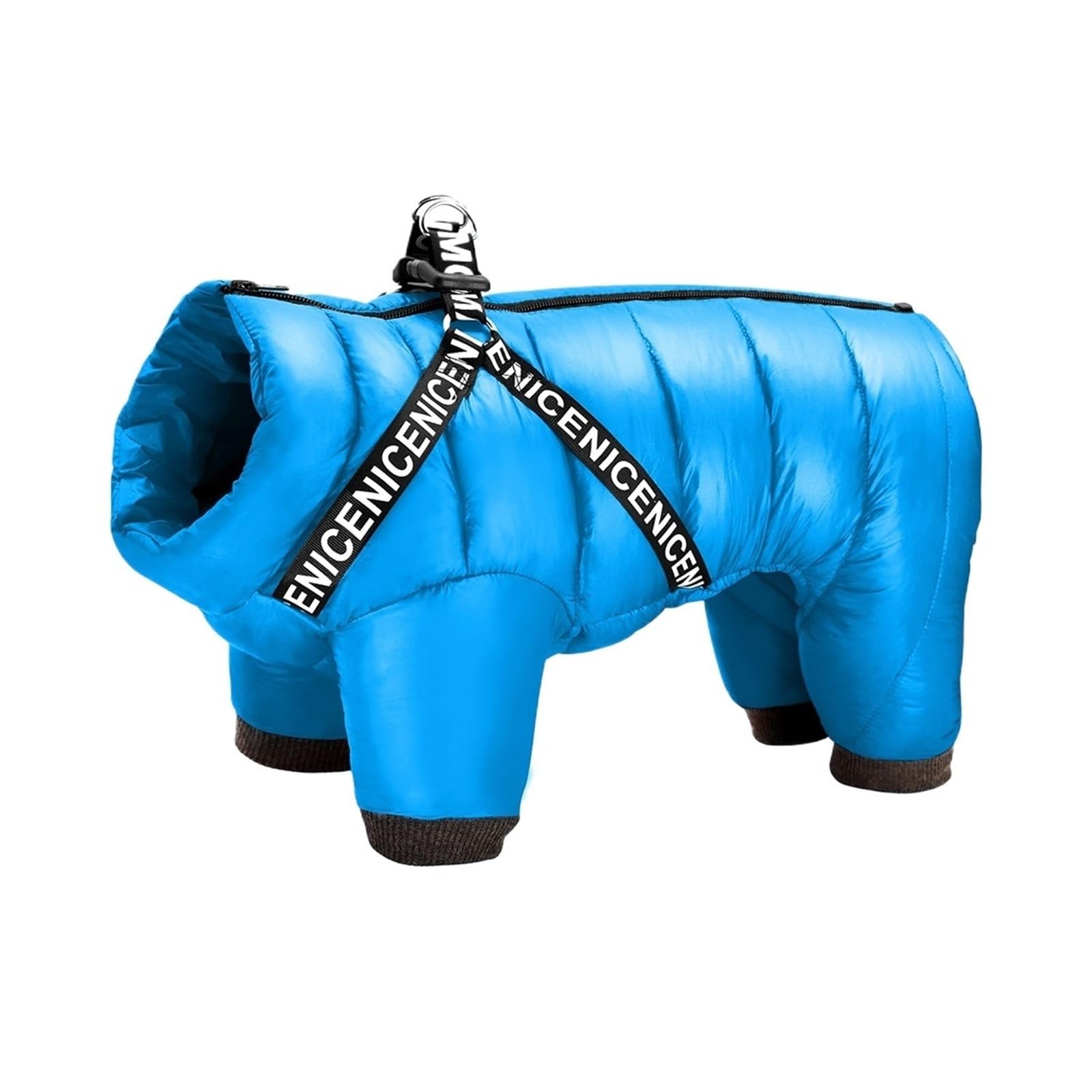Winter Dog Coat, Waterproof Cold Weather Jacket For Small Medium Dogs, Warm Jumpsuit For French Bulldog Chihuahua(Blue,14)