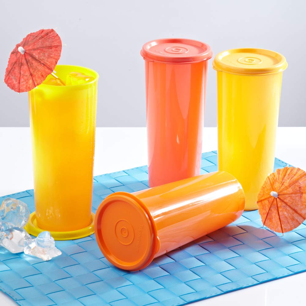 Buy Tupperware Plastic Jumbo Tumblers Set (470ml, 212, Assorted