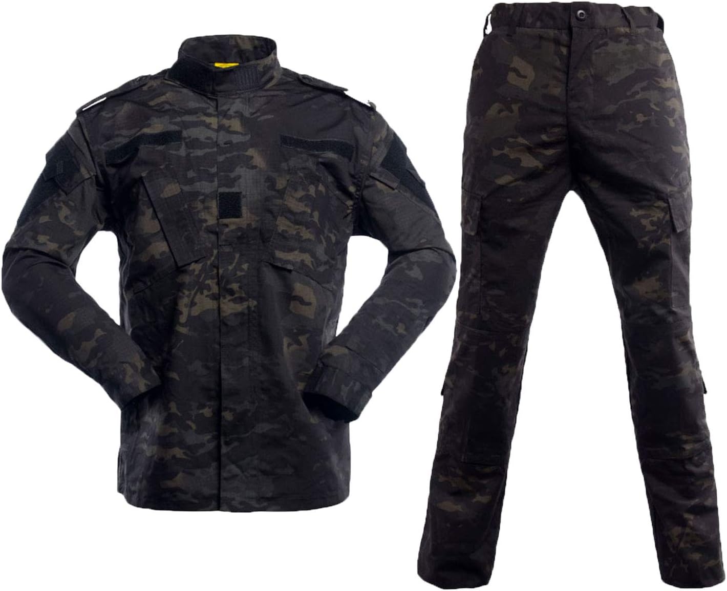 LANBAOSI Men's Tactical Jacket and Pants Military Hunting ACU Uniform 2PC Apparel Suit - Image 7