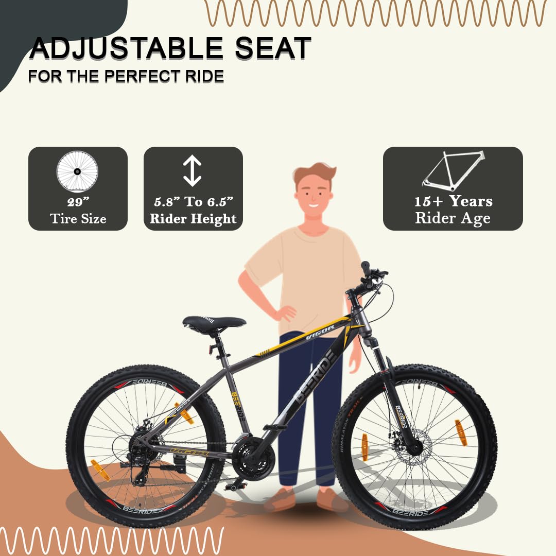 BEERIDE -Vigor 26T Mountain Bike/Alloy Steel Frame/21 Speed