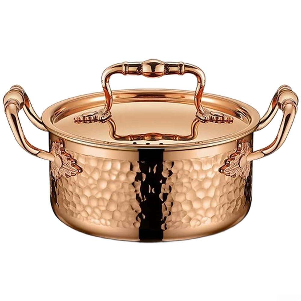 Kleiner Hotpot 18cm Edelstahl 304 Induktion(pink)
