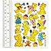 Asian108Markets – Cute Teddy Bear Waterproof Self-adhesive Metallic Foil Decorative Scrapbook Stickers for Kids, 6 Sheets/Pack (228 Stickers) Size 4 X 5.25 Inch./sheet (ST-06-BEAR002)