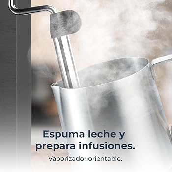 Cafetera Express para Espresso y Cappuccino y Café Frío Cafelizzia ColdBrew Essential. 20 Bares, Sistema ColdBrew, Pantalla Táctil, Vaporizador, Calientatazas, Depósito Agua 1,5L Extraible3