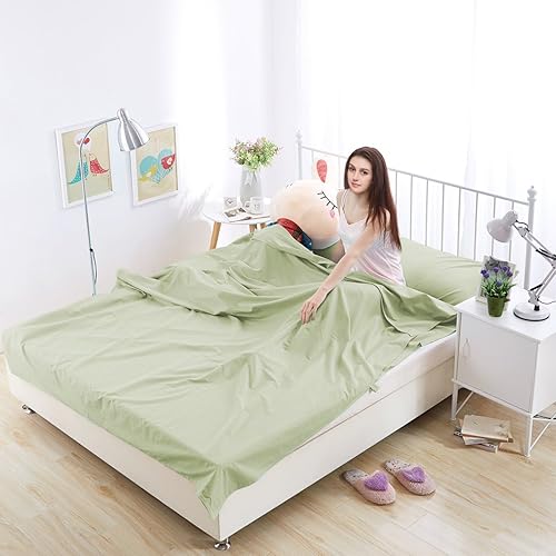 Miniatura 6 de Saco de dormir ligero para viajes, camping, saco de dormir para adultos, ligero, cálido, hotel, compacto, portátil, para interiores y exteriores,