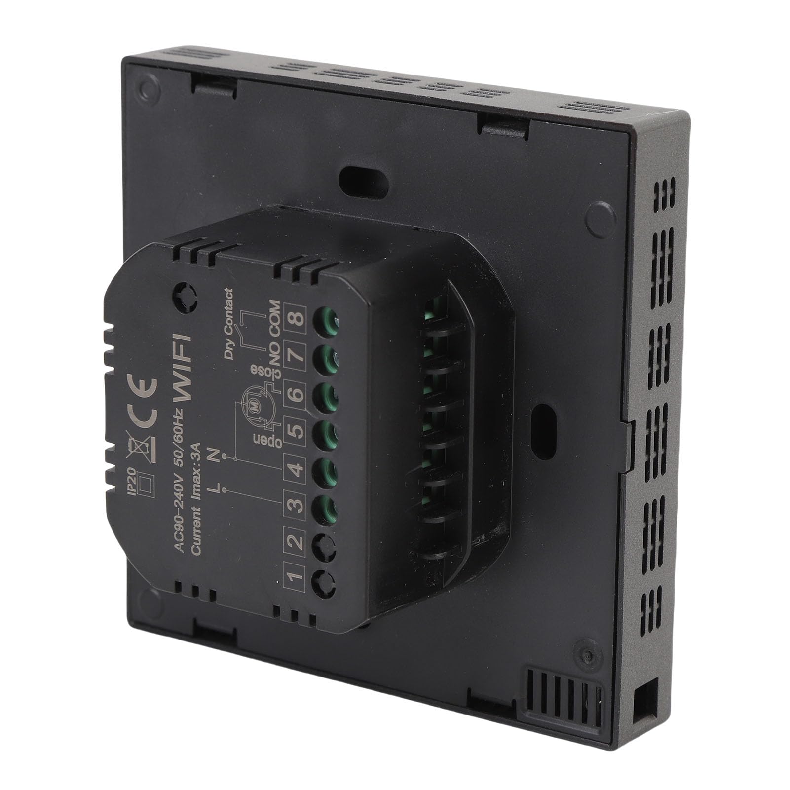 Generic Termostato Inteligente con Pantalla LCD, Control WiFi, Controlador de Temperatura de Alta Precisión para Uso Doméstico Conveniente, 1 Pieza, ABS