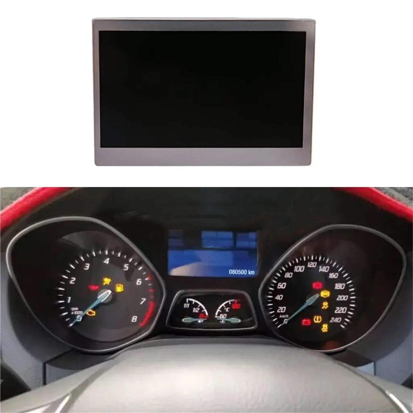 Testeur de batterie Écran LCD Couleur Automatique | Affichage Du Combiné D'instruments 150 MPH | Compatible Avec Les Modèles 13 Et Focus | Installation Facile, 10,2x 7 Cm