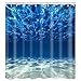 Litthing Cortina de baño Impermeable, a Prueba de Polvo y fácil de Limpiar con Gancho (Mundo Submarino)