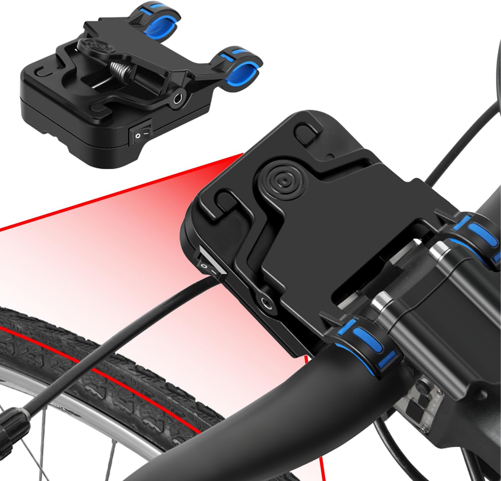 Handlebar Laser Aligner for Bicycles, High-Precision Infrared Bicycle Handlebar and Saddle Center Adjuster, Rechargeable Bike Seat Calibrator and Alignment Tool, Cycling Alignment Indicator