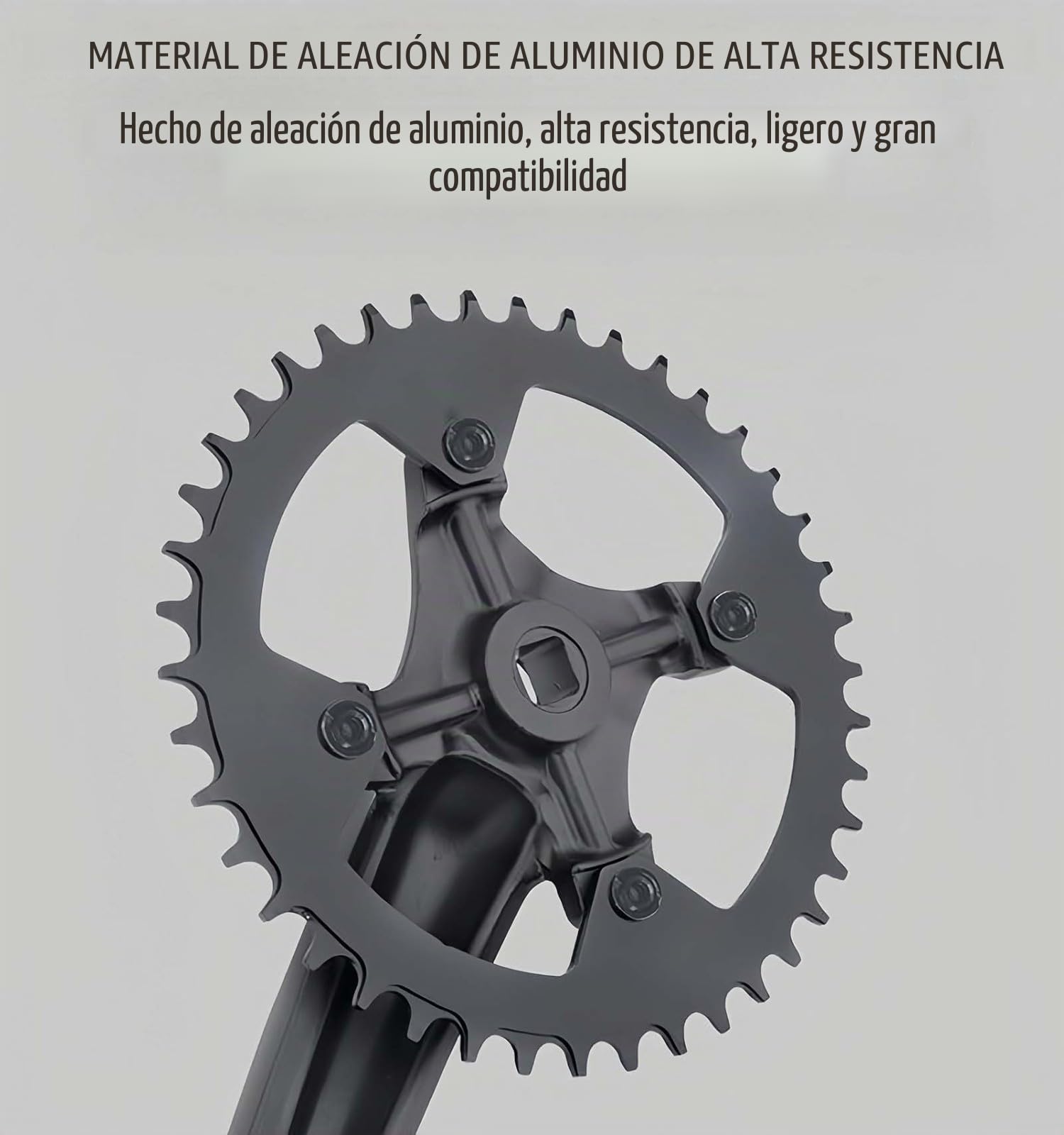 Platos Y Bielas Bike Square Taper 170Mm 104BCD 32/34/36/38/40/42T Plato Monoplato Platos Y Bielas Mountain Bike para 7/8/9/10/11 Velocidad