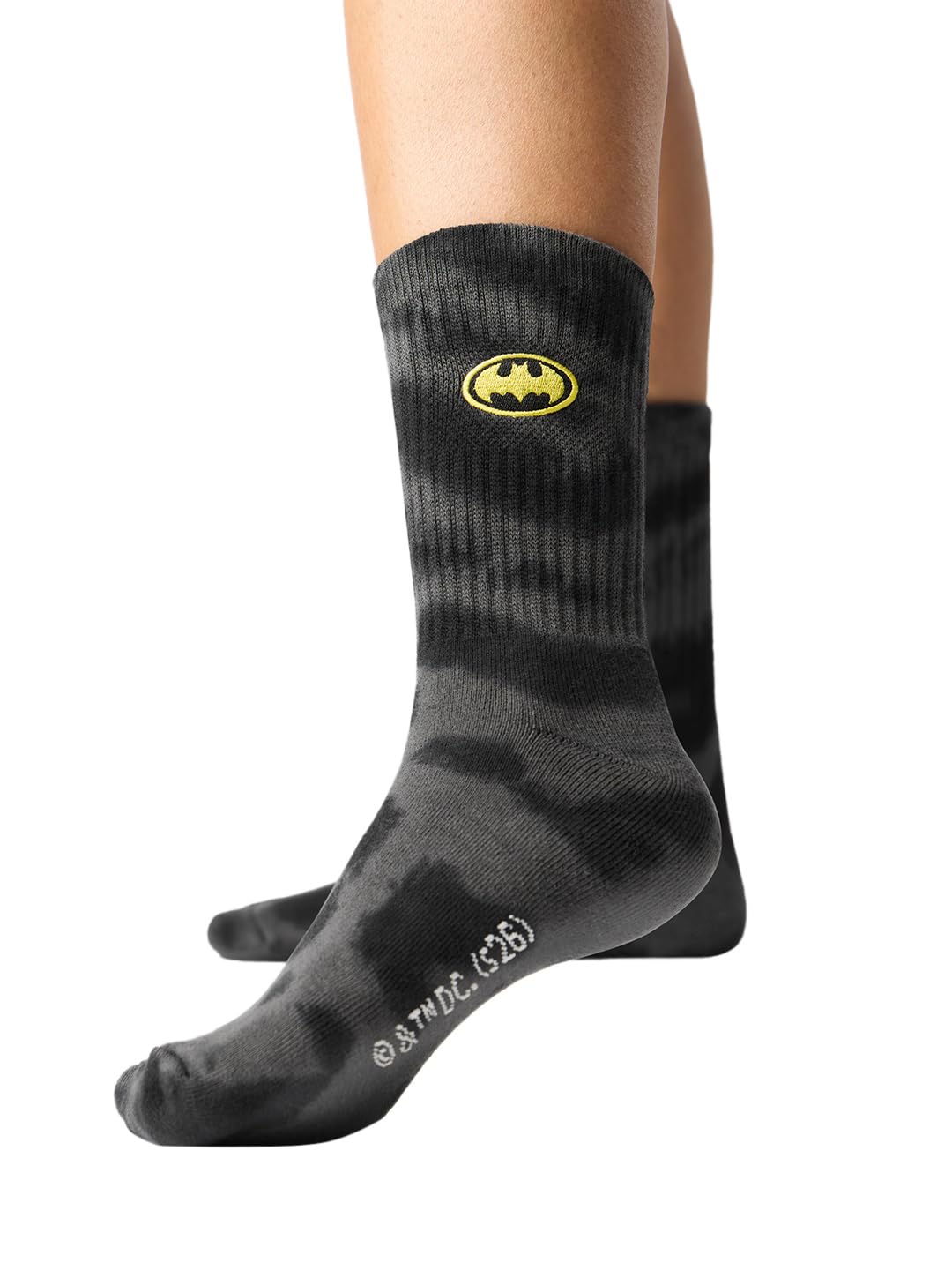 the souled store Batman: Justice Socks | Official DC Merchandise | Premium Cotton Crew Socks for Men & Women | Iconic Dark Knight Graphic Printed Socks | Unisex One Size Fit-picture-26
