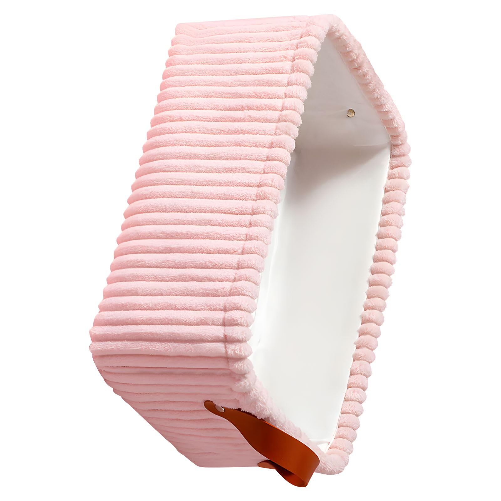 Hsyzygian Space Saving Storage Bin Thickened Flannel for Underwear Room with Reinforced Handle Bedroom Storage Bin
