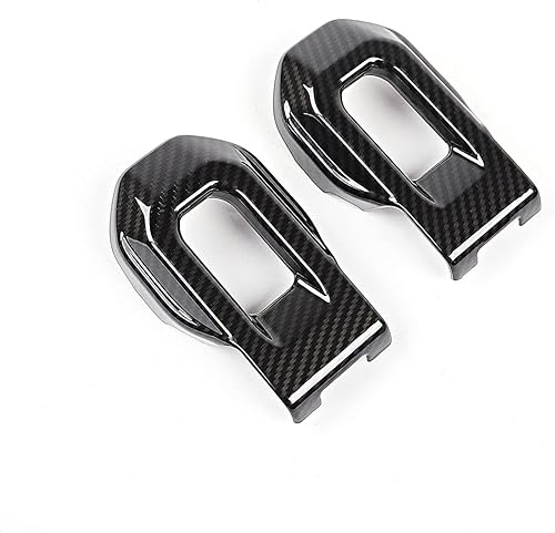 Unifizz Cubierta de fibra de carbono para soportes de bloqueo de capó de automóvil para Wrangler JL JLU 2018-2021 y Gladiator JT 2018-2021