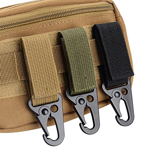 Asiv Nylon Molle Tattico Moschettone in Metallo