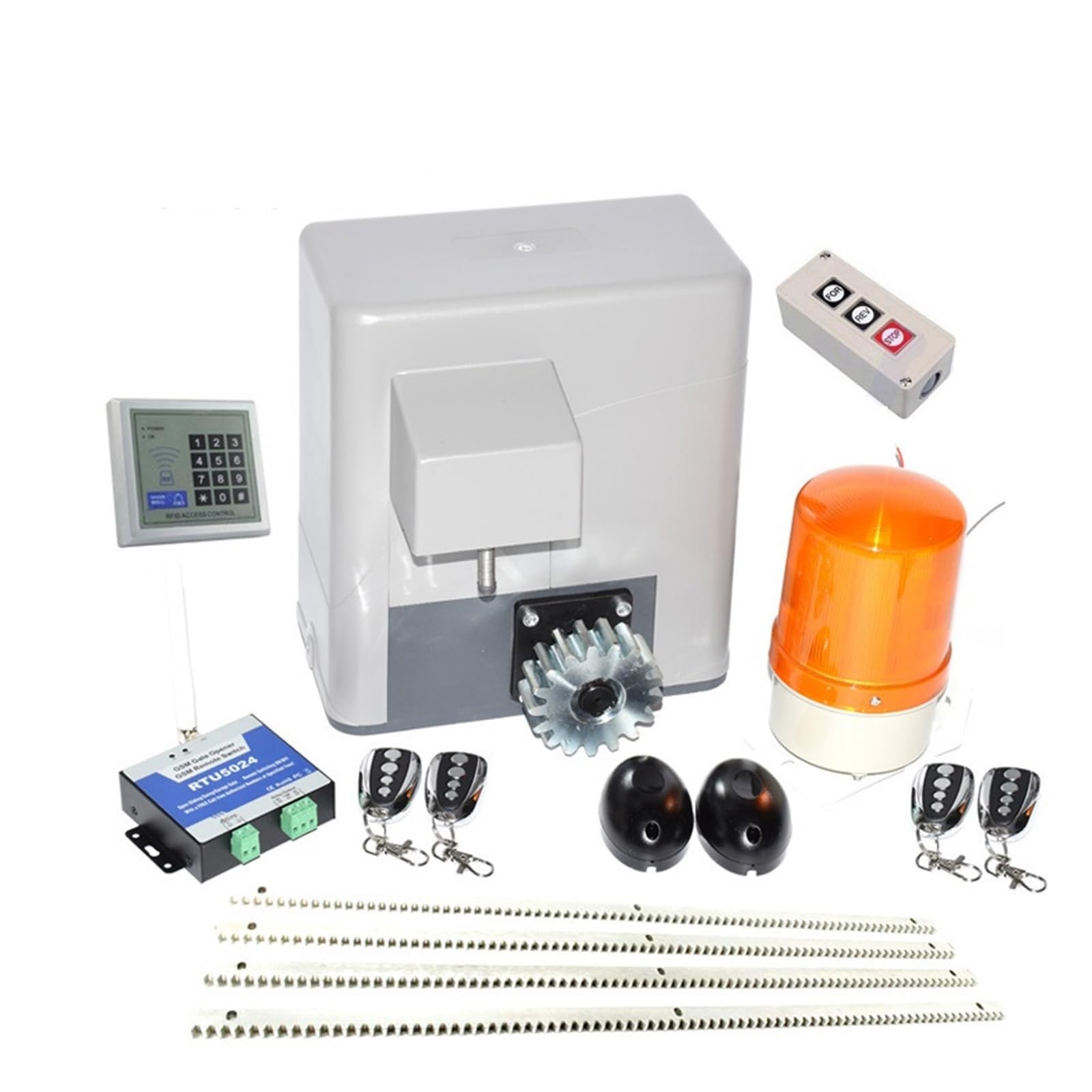 600kg Door Automatic Sliding Door Opener Electric Operator Wheeled Machine Door Safety Kit with 4m Steel Frame(KIT6)
