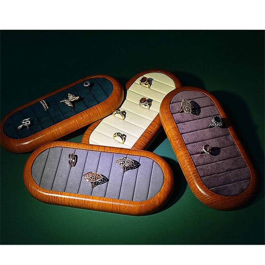 Plateau Présentation Bijoux – Organisateur Bagues Et Boucles D'oreilles – 27,5x20 Cm