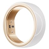 Smart Ring Gen2 Ceramic | Sleep, Heart Rate & Cycle Monitoring with Free Subscription | Women's Health & Fertility Tracker with BBT Technology | Size Before You Buy - Size 8