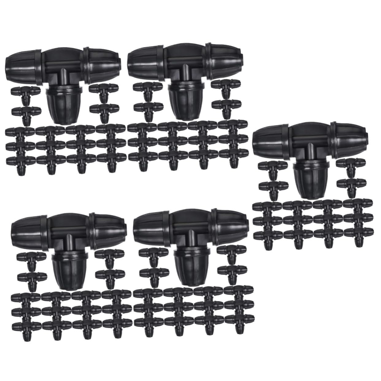 Connettore a T, 100 pezzi irrigazione a goccia raccordo a T tubo flessibile ugello a goccia kit irrigazione a goccia adattatore for irrigazione T spinato tubo for irrigazione da giardino