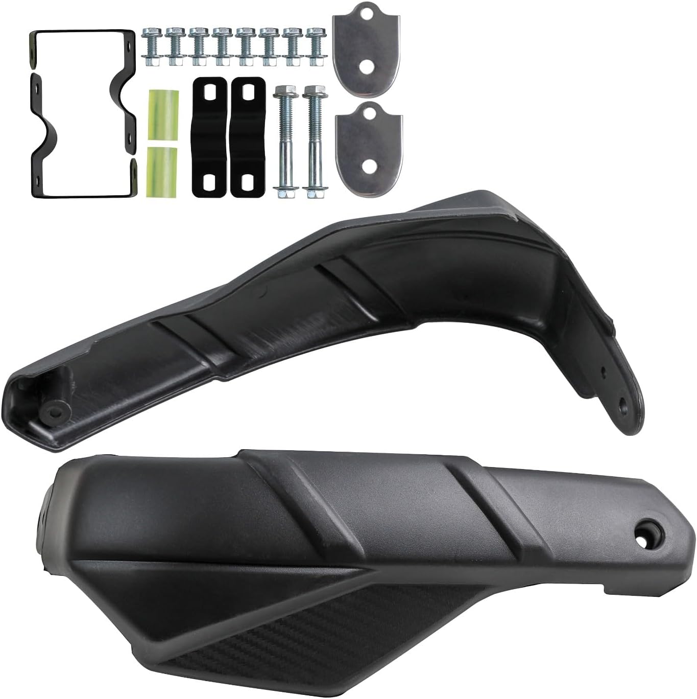 Black 7/8'' 22mm Handguards, Handle Bar Hand Guards Protector with CNC Bracket Pair for Motocross ATV Quad Dirt Bike Buggy 4 Wheelers Scooter