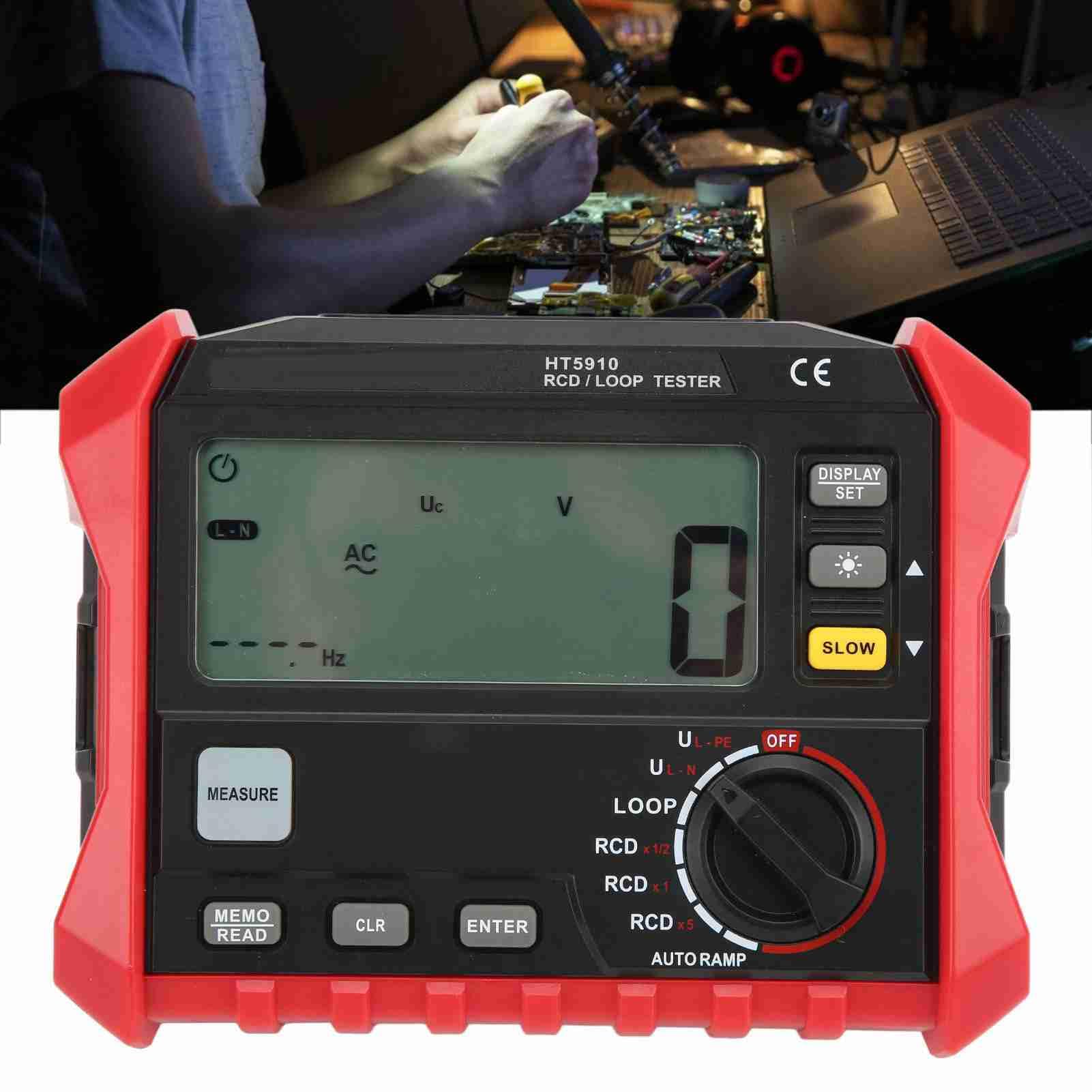 Digitales Isolationswiderstandsschleifen-Widerstandsprüfgerät RCD-Schleifentest Multifunktionsmessgerät für Elektrische Instrumente mit Vollständiger Automatischer Reichweite