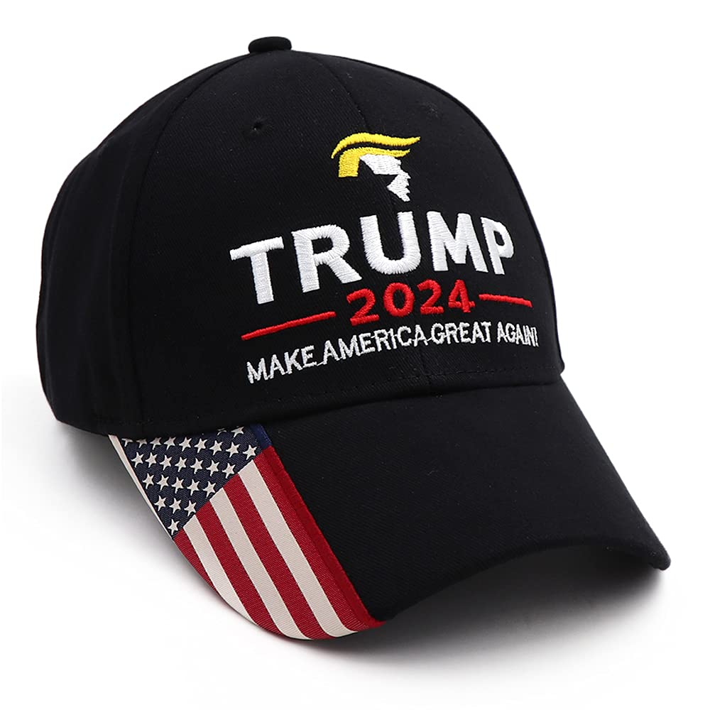 xywlwoerTrump 2024 Mütze, Donald Trump Hat 2024 Keep America Great Hat MAGA Camo bestickte verstellbare Baseballkappe