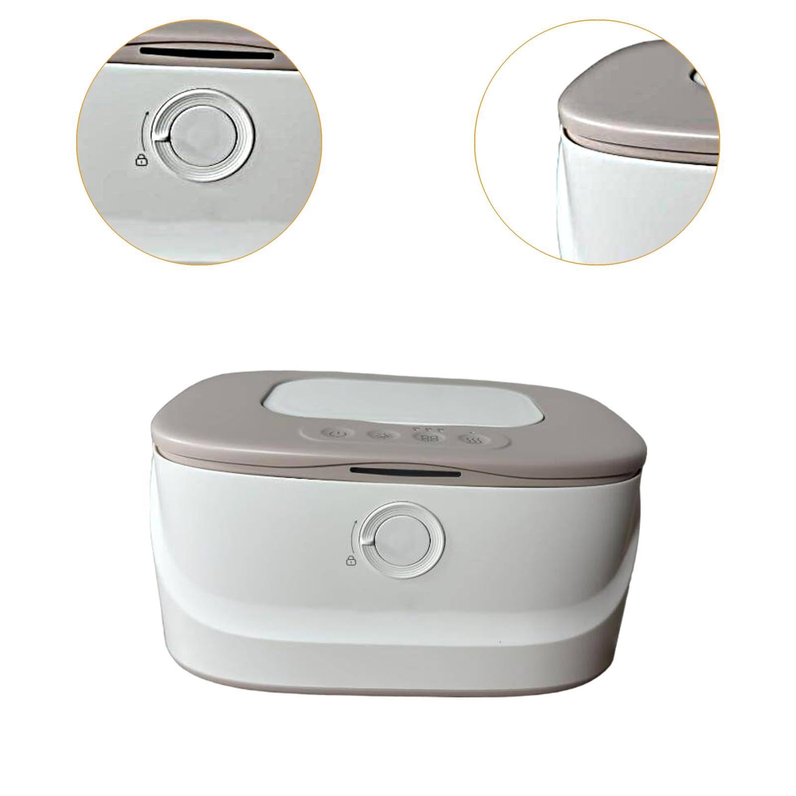 Dispensador USB de Toallitas Húmedas con Calefacción, Solución Portátil para El Hogar Y Los Viajes, Gris