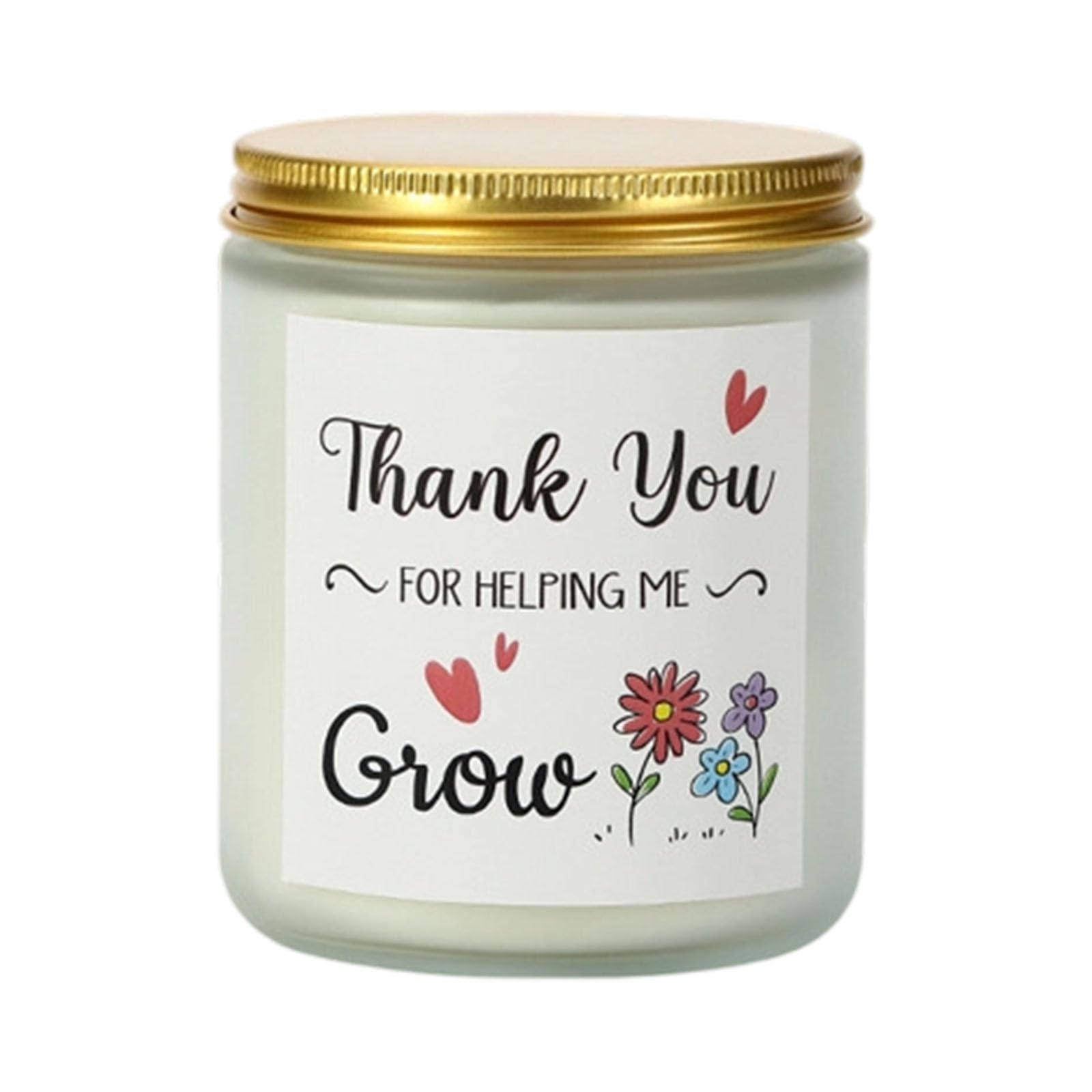 Qusinfc Fragrant Scented in Jar Plant Formulas Golden Lid Long Hour Burn Time Stress Relief Aromatherapies Gift Aromatherapies