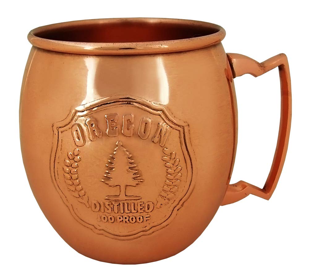 Americaware Oregon Embossed Copper Moscow Mule Mug