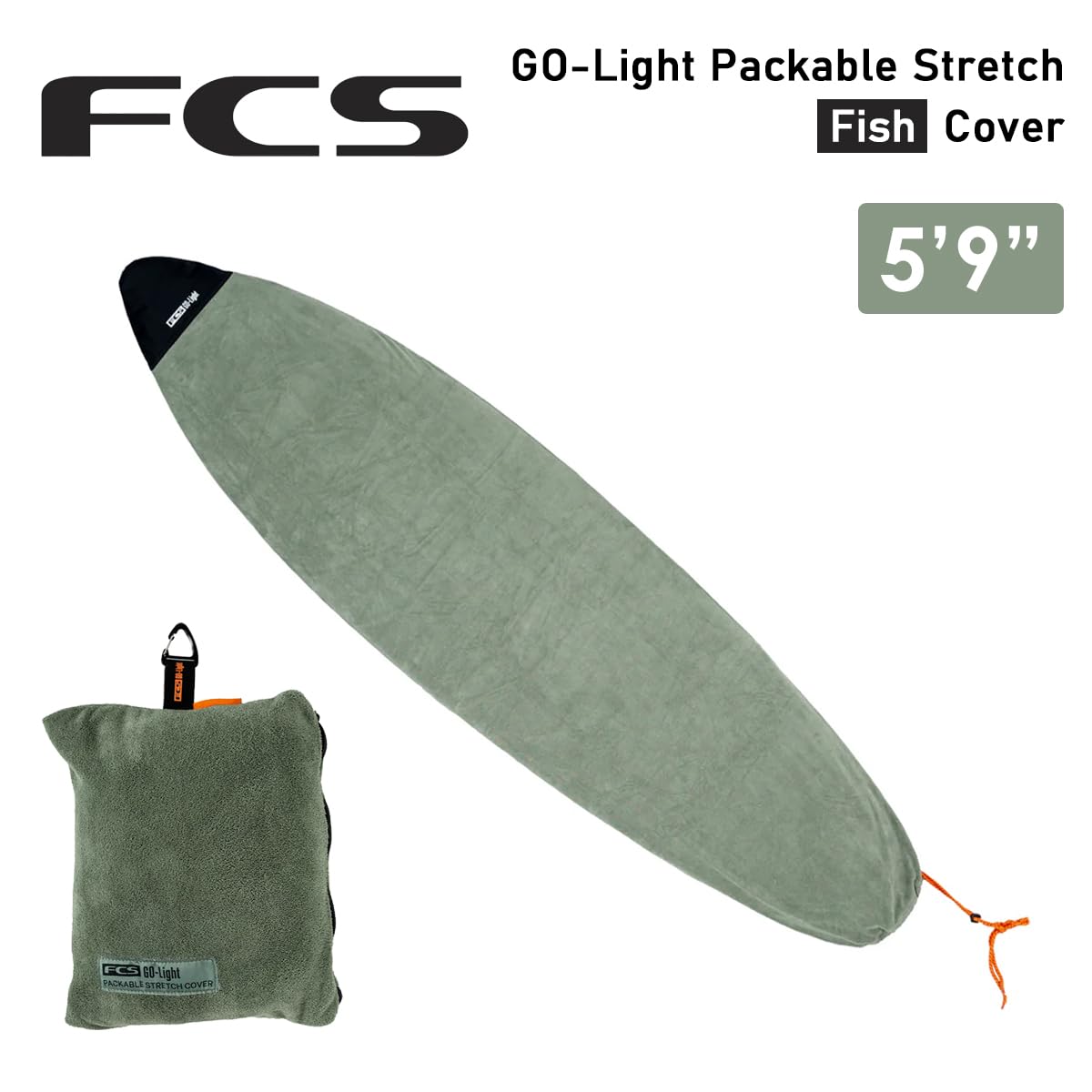 Amazon | FCS ニットケース ボードケース 5'9” パッカブル ストレッチ