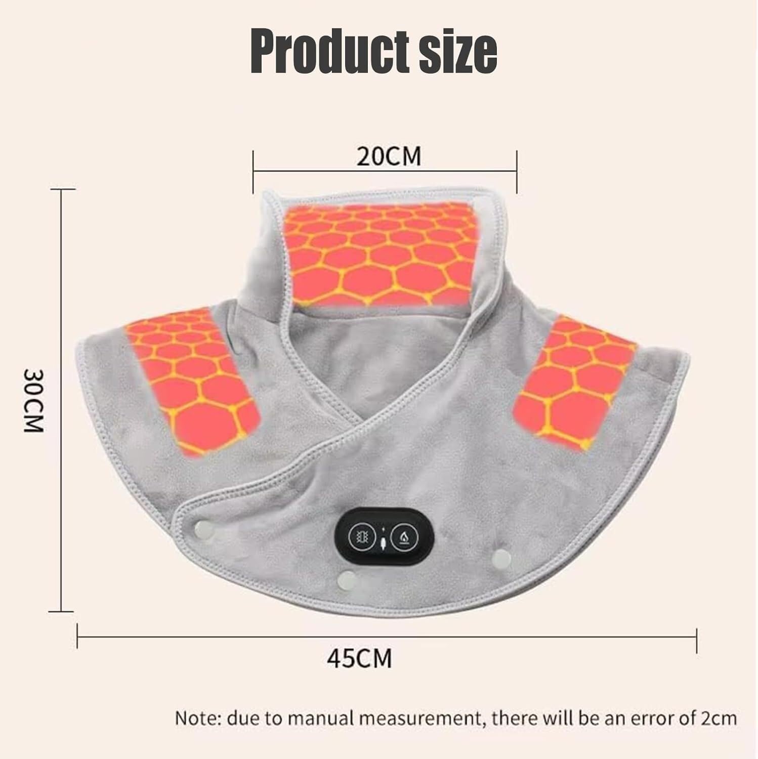 Almohadilla térmica para Cuello y Hombros con 3 ajustes de Temperatura y Masaje, Temporizador de Apagado automático, Calentamiento rápido en 60 Segundos, Regalo de cumpleaños y Navidad para Mujeres,