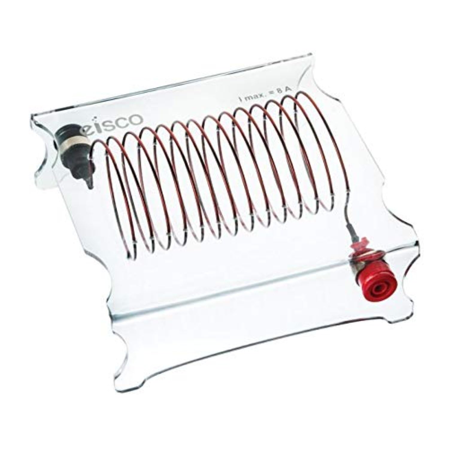 EISCO Magnetic Field Demonstrator, Long Solenoid, Acrylic Frame with Socket Connections