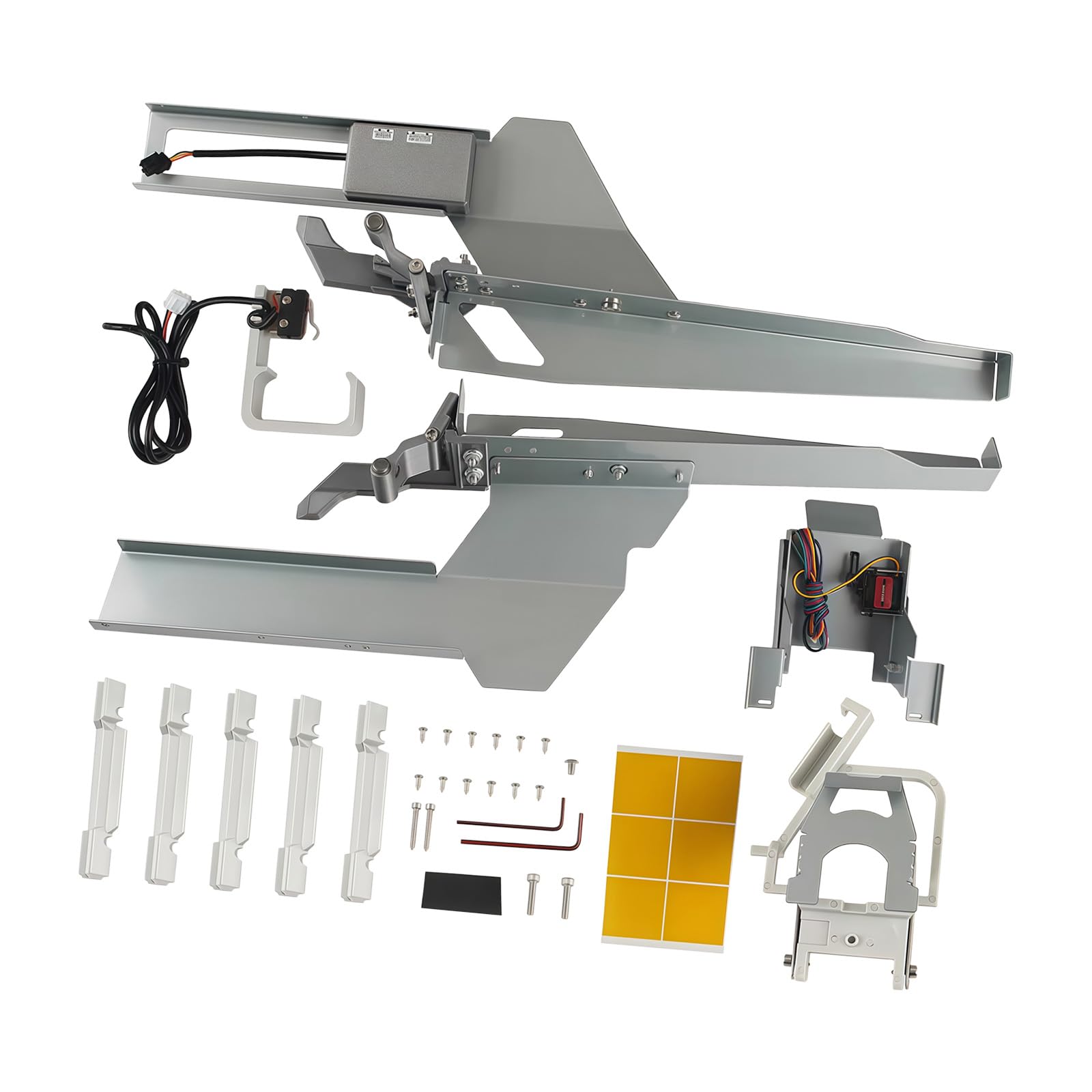 Ensemble de matériel de changeur de plaques pour imprimante 3D de laboratoire de bureau, accessoire d ' échange de plaques mécaniques entièrement en métal avec supports, rails et pièces d ' assemblage