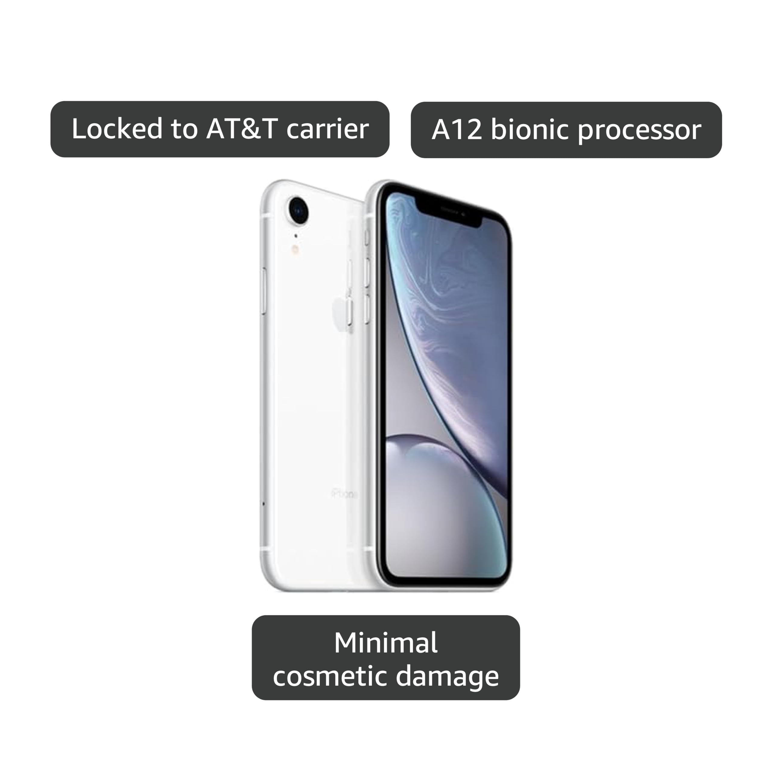 Amazon.com: Apple iPhone XR, US Version, 64GB, White - AT&T