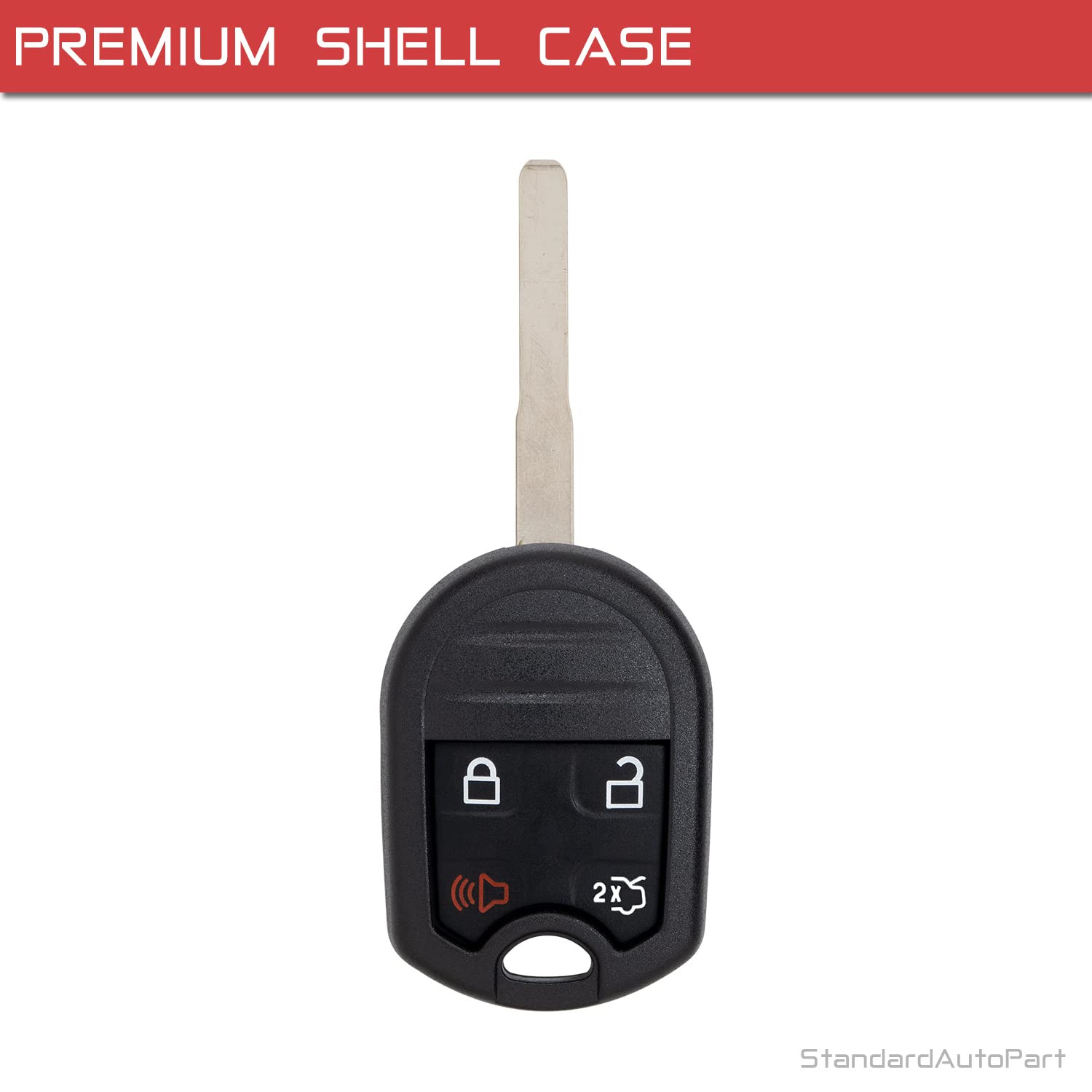 Key Fob Shell Case for Transit Connect Escape C-Max Fiesta Focus 164-R8046 R8046 - Picture 3 of 4