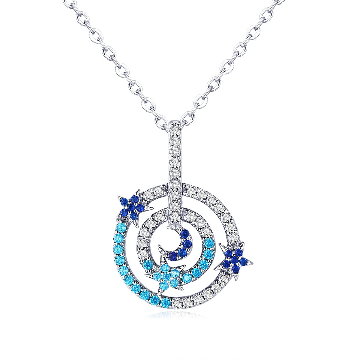 Collar apilable Deslumbrante más vendidos para Mujer, joyería, Collar de Luna con Mantequilla