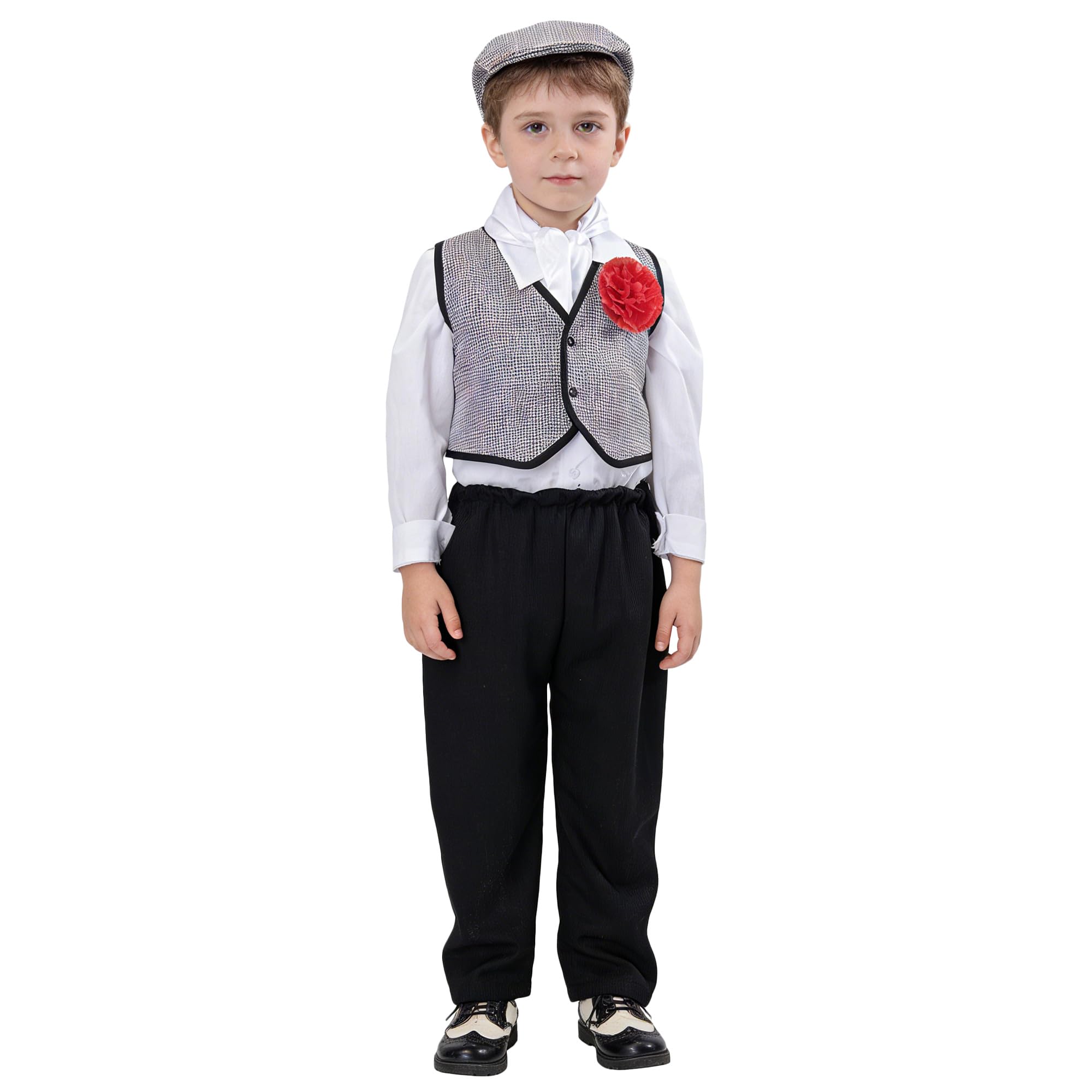 Wildarms Disfraz de Chulapo para Niño – Traje Tradicional Madrileño Años 20 – Carnaval, San Isidro y Fiestas – Tallas Bebé y Niño