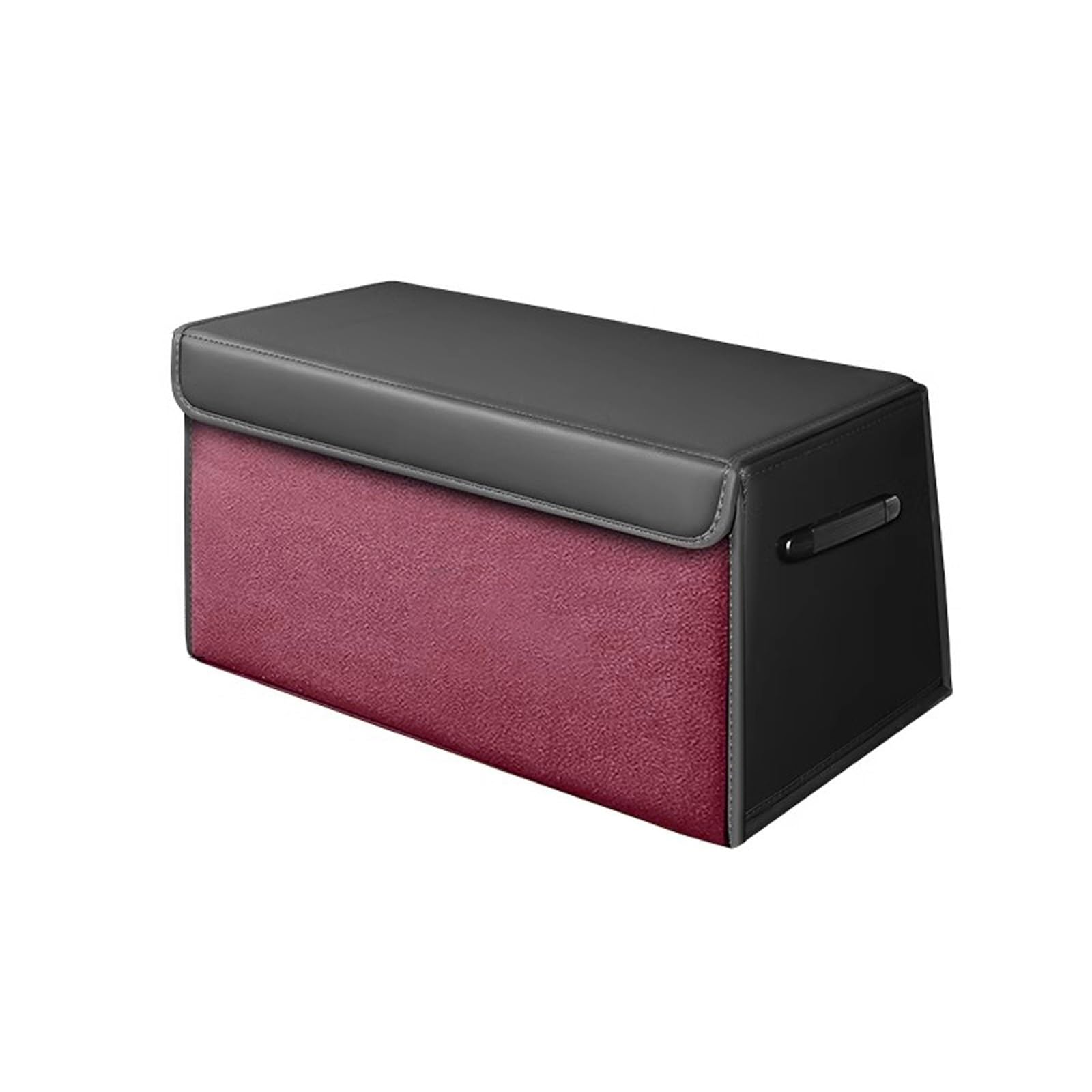 FYIYIEW car boot organiser, Trunk Organizer for SUV, Foldable Leather Car with Lid and Sturdy Handle