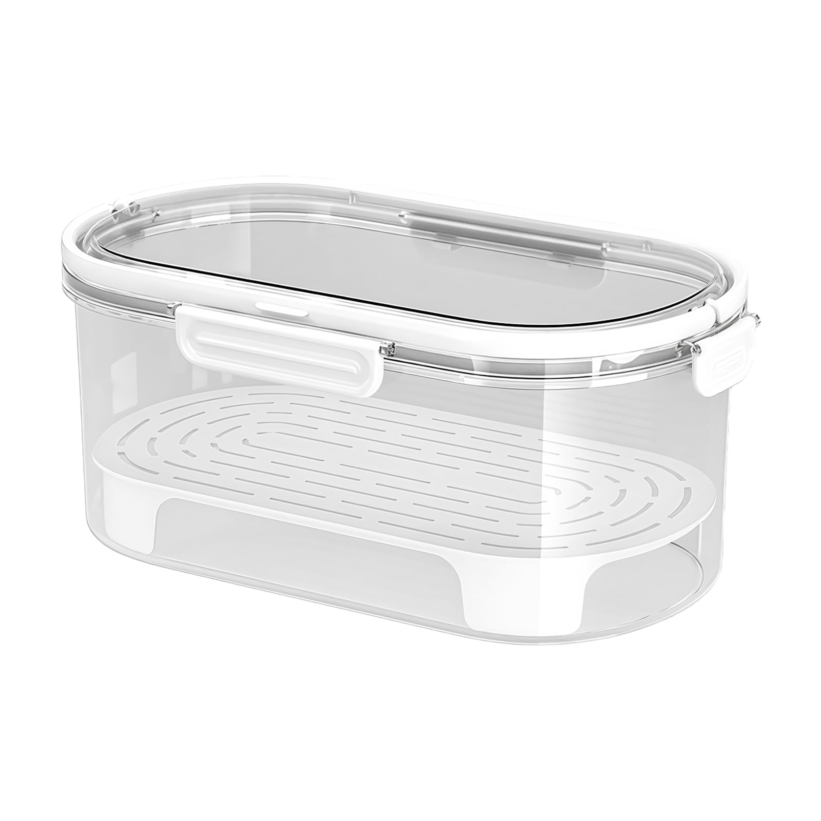 LUCKGONI Portable Hand Carry Food Storage Container for Outdoor Camping Picnics with Adjustable Compartments
