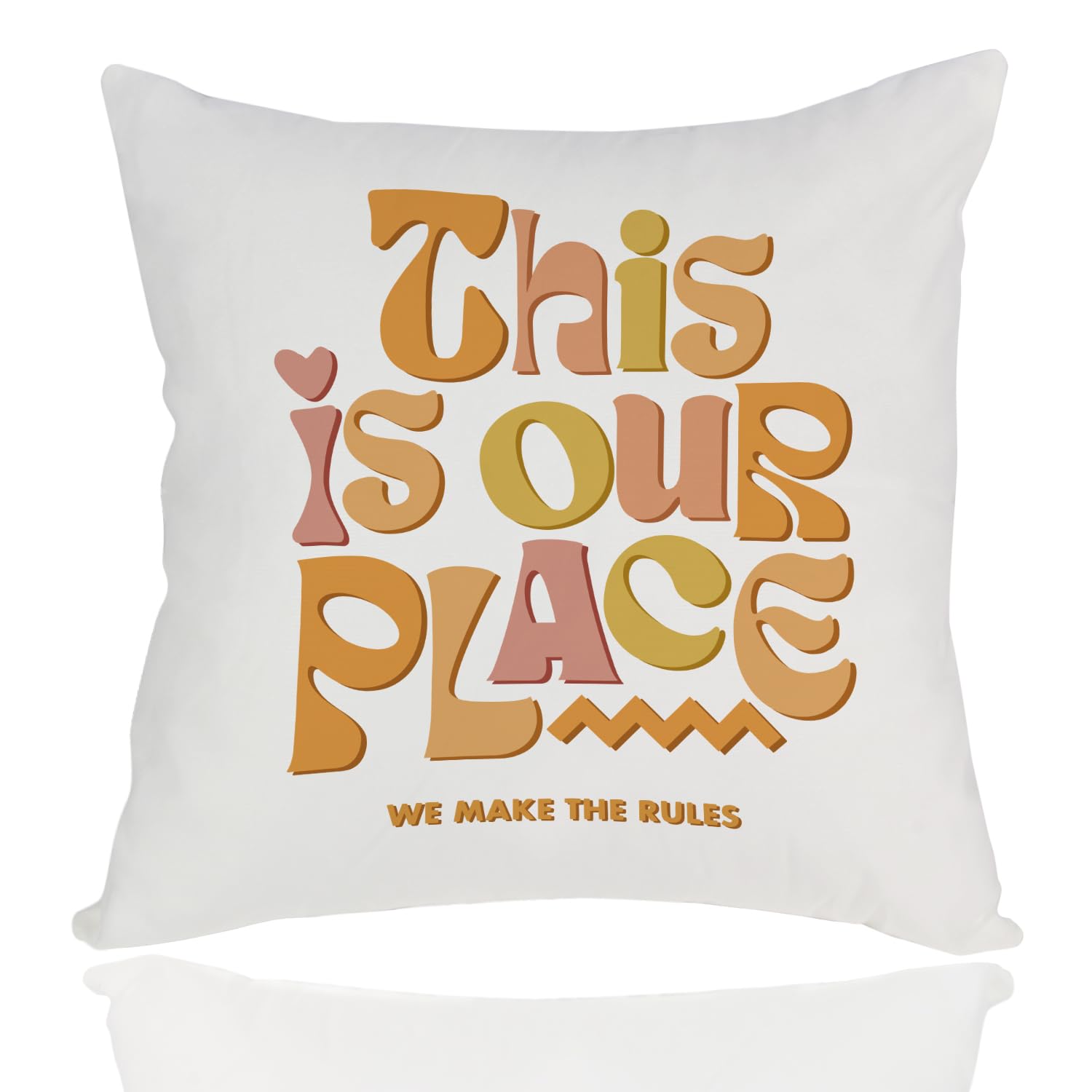 Sing Song Merch Pillow Cover, Fans Gifts For Music Lyric Inspired Album Name Pillow Case, Singer Merchandise Pillowcase 18 x 18inch(THIS IS OUR PLACE)6JP912