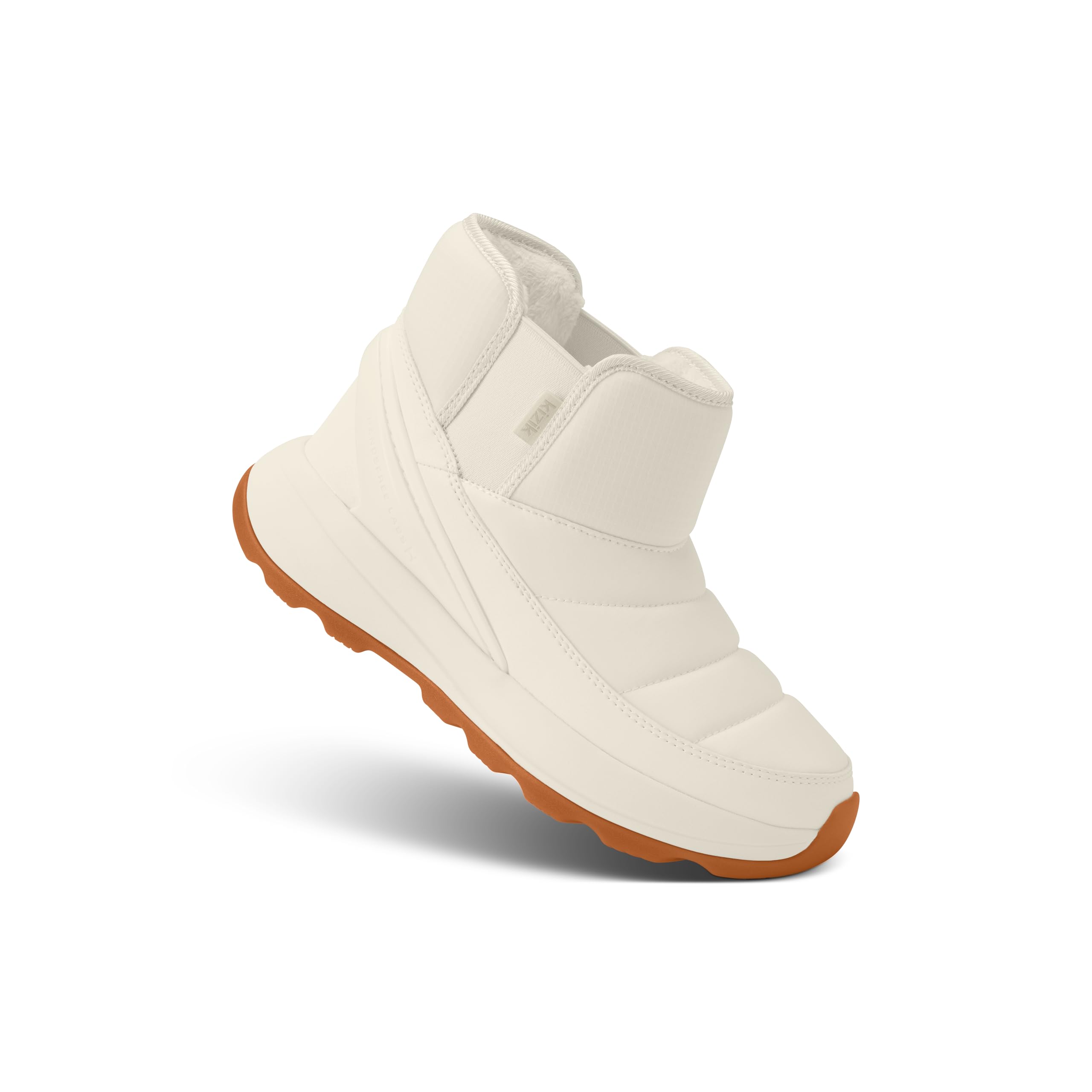 Kizik Juno 2 - Botas de Nieve Bajas sin Cordones para Mujer: Suela de Goma Duradera para Cualquier Terreno, Forro de Piel sintética para Calidez Durante el Uso Diario de Invierno, Ancho Regular