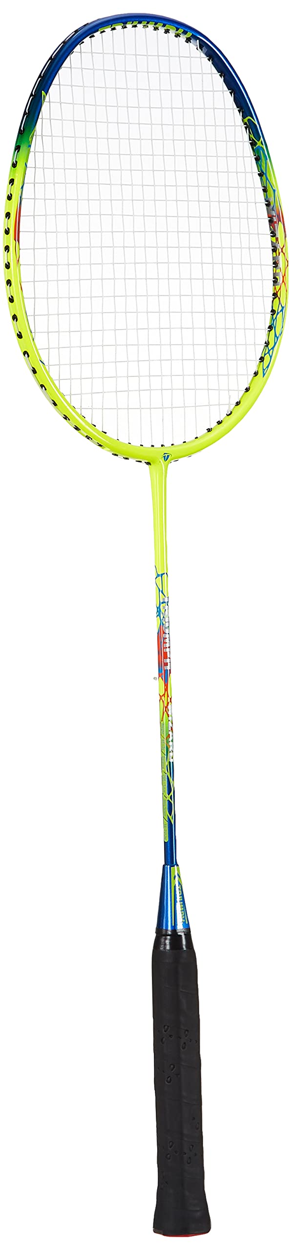 Triumph Pride Graphite Hotmelt Light Weight Strung Badminton Racket with Titan-6R Double Compartment Badminton Bag Sky/Black-image-49