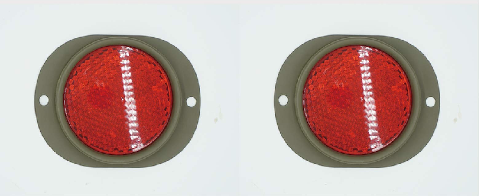 2 pcs/Set MS35387-1 9905-00-205-2795 New RED Reflector Lens MS35387-1 M151 M37 M998 M35 M813 M35A2 M998 MS35387-1 2pcs/Set