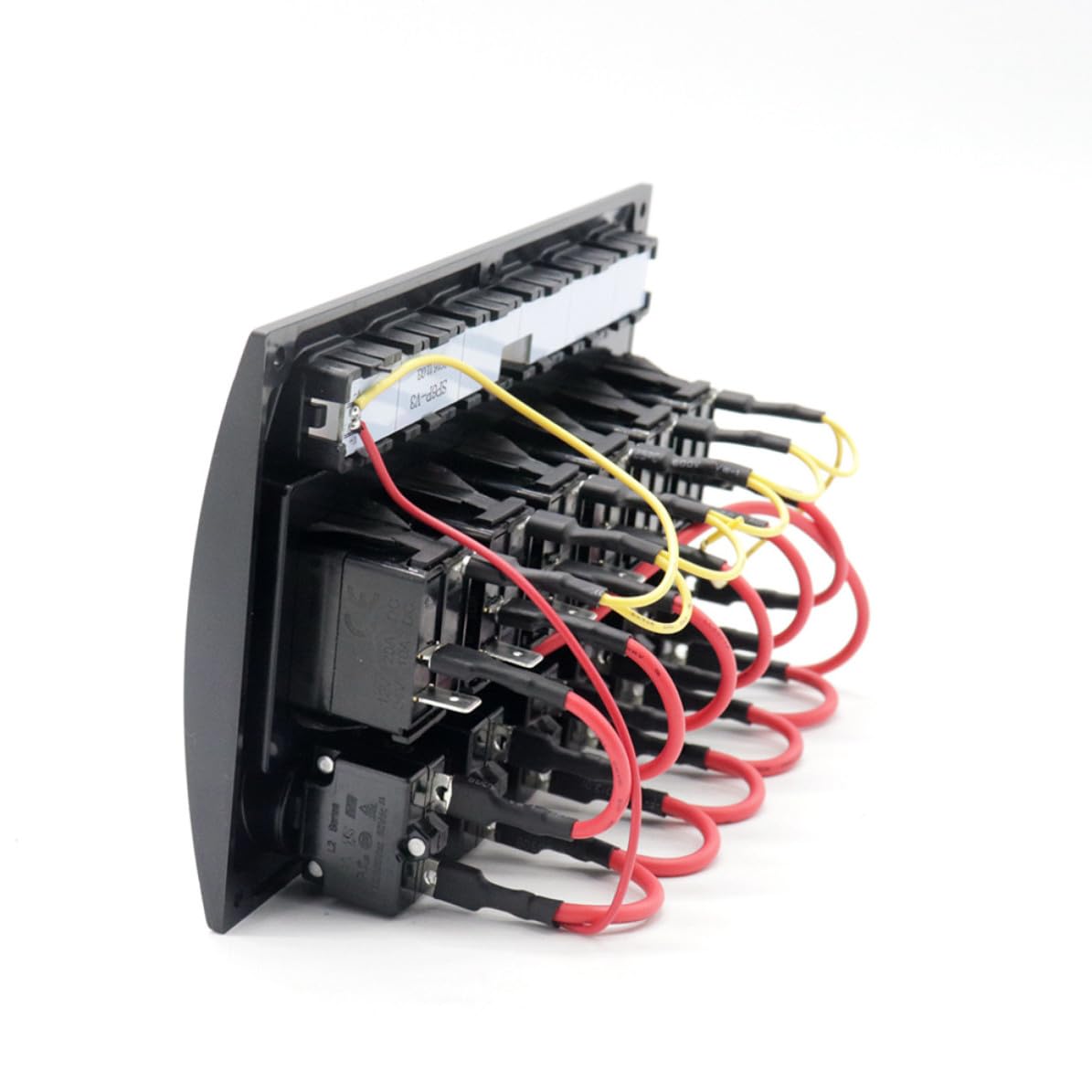 GALPADA 6-Fach Schalterpanel 12v/24v Gebogen mit Ip66 Schutz Schwarz