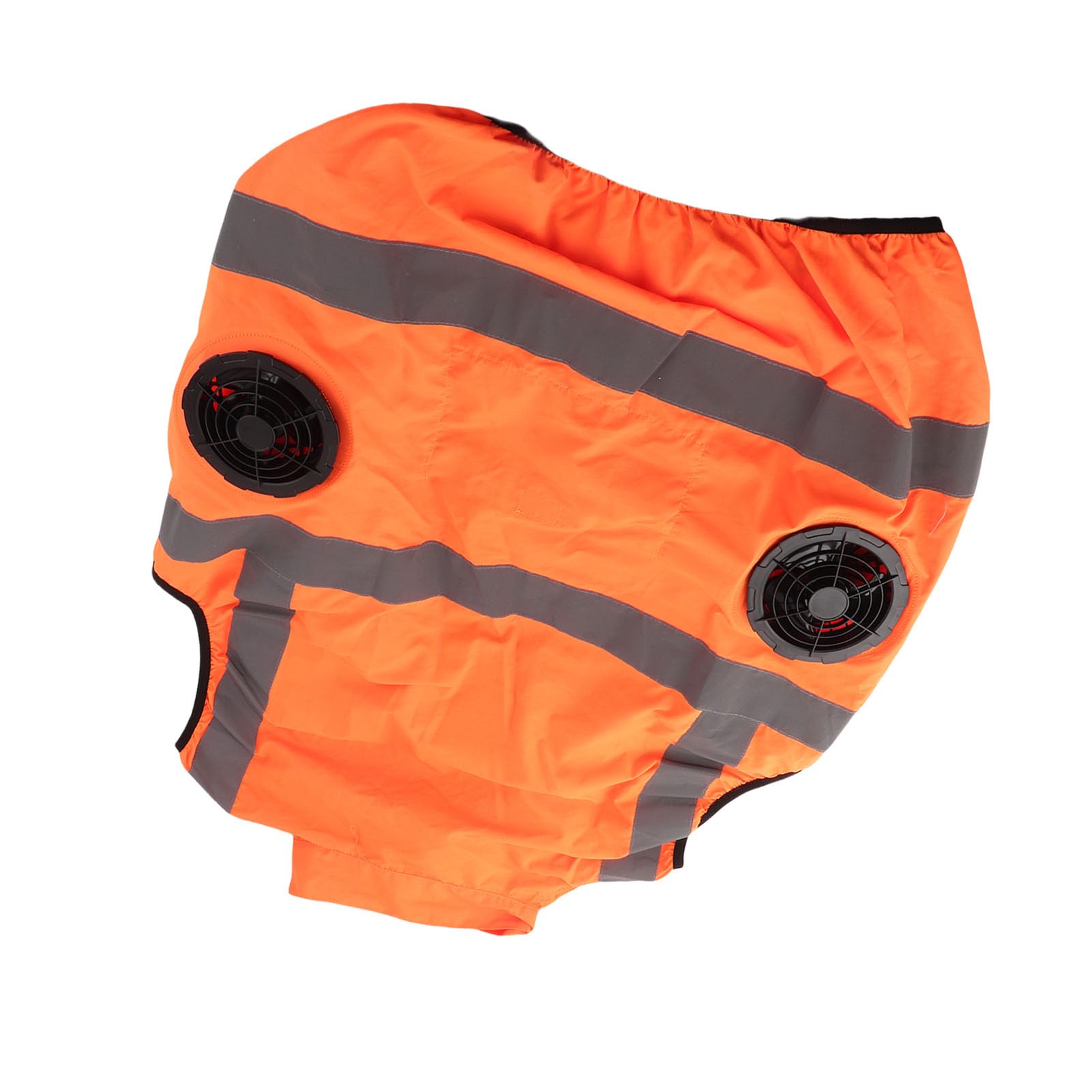 Chaleco de Refrigeración con Ventilador, 5 V, Recargable por USB, Dos Ventiladores Extraíbles, Gestión del Estrés por Calor, Chaleco de Alta Visibilidad con Rayas Reflectantes para (XXL)