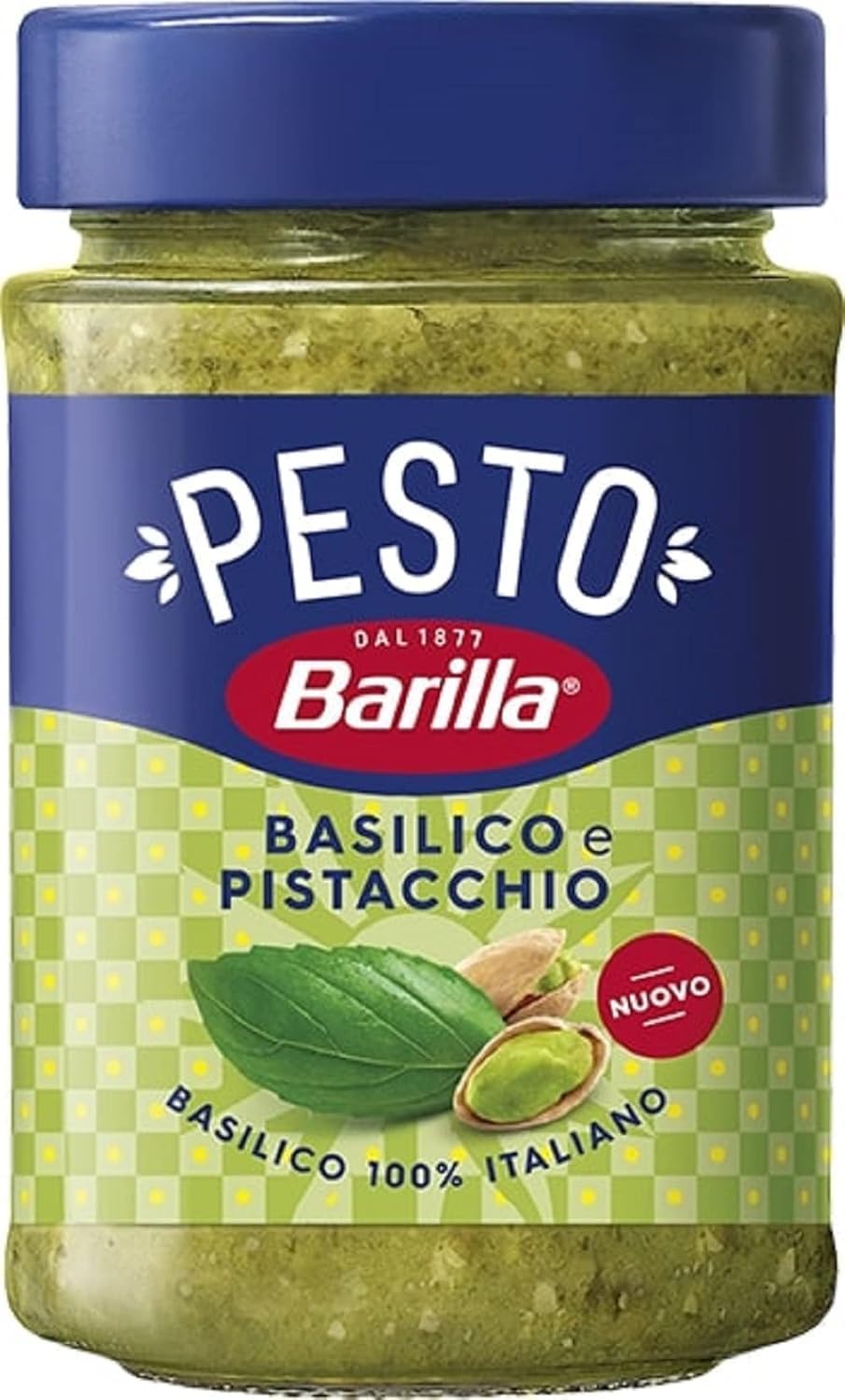 Italian Gourmet Pesto basilico e pistacchio 12 x 195g, Pastasauce cremig