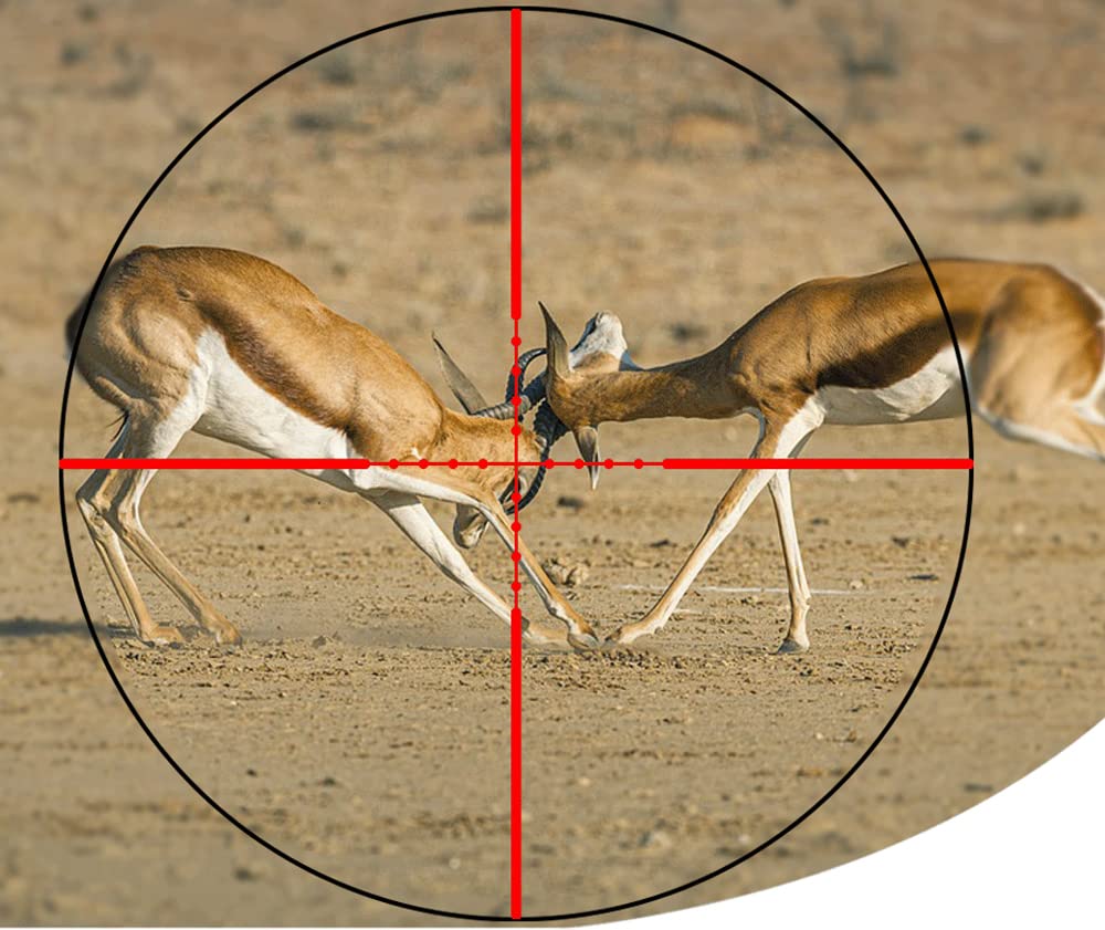 Paike Lunette de visée 3-9X32 AO Réticule Mil Dot Portée éclairée par Points Rouges et Verts Optique de Chasse