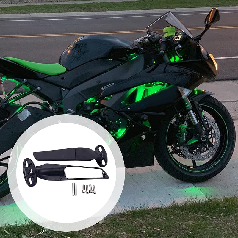 Aublinto Motorkerékpár Oldaltükör Alumínium Kawasaki ZX10R ZX6R Ninja 400 650