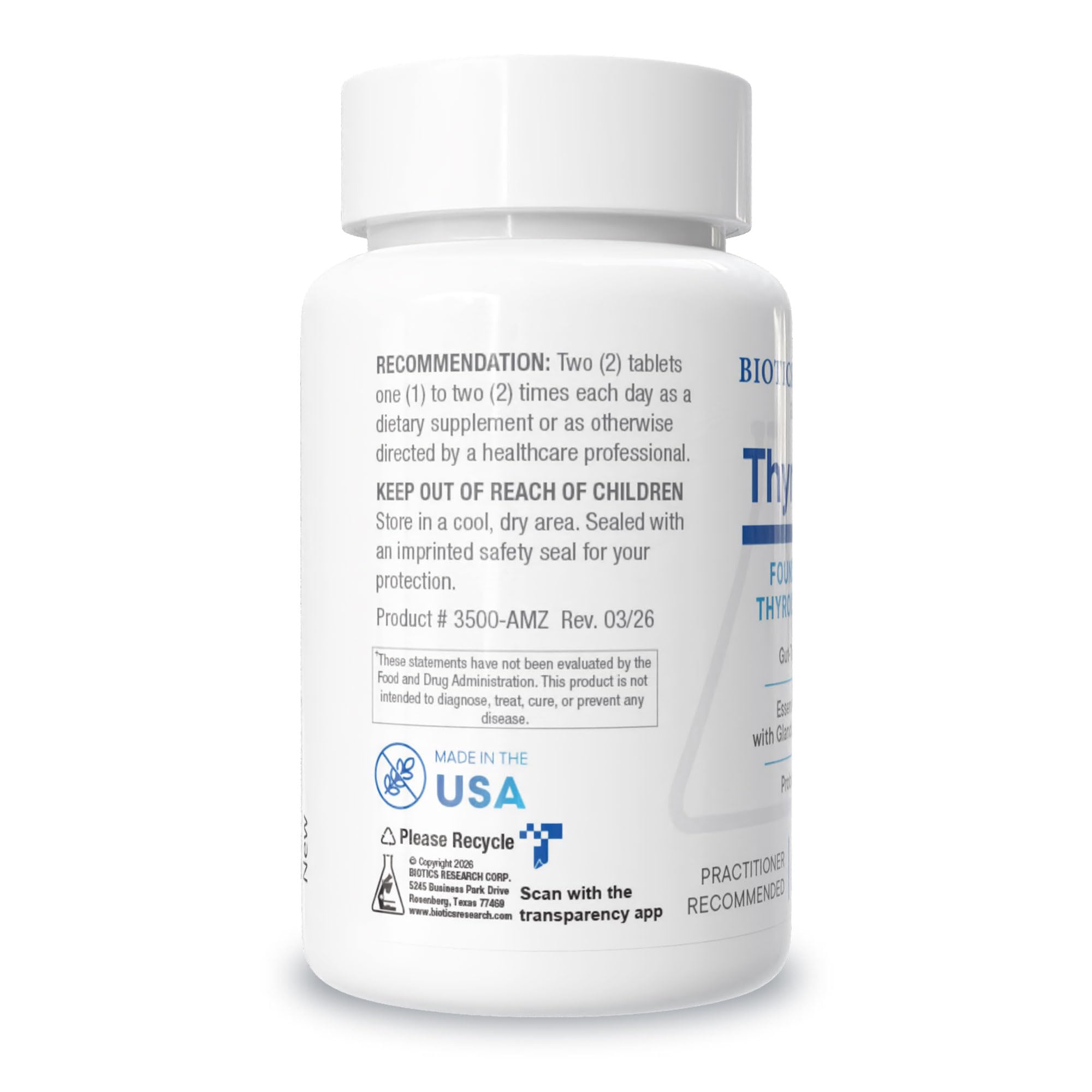 BIOTICS RESEARCH Thyrostim™ –Endocrine Support, Balance Thyroid Hormones, T3, T4, Aid Thyroid Gland, Boost Metabolism, Aid in Digestion, Support Nervous System 90 Tablets — Amazon image 2