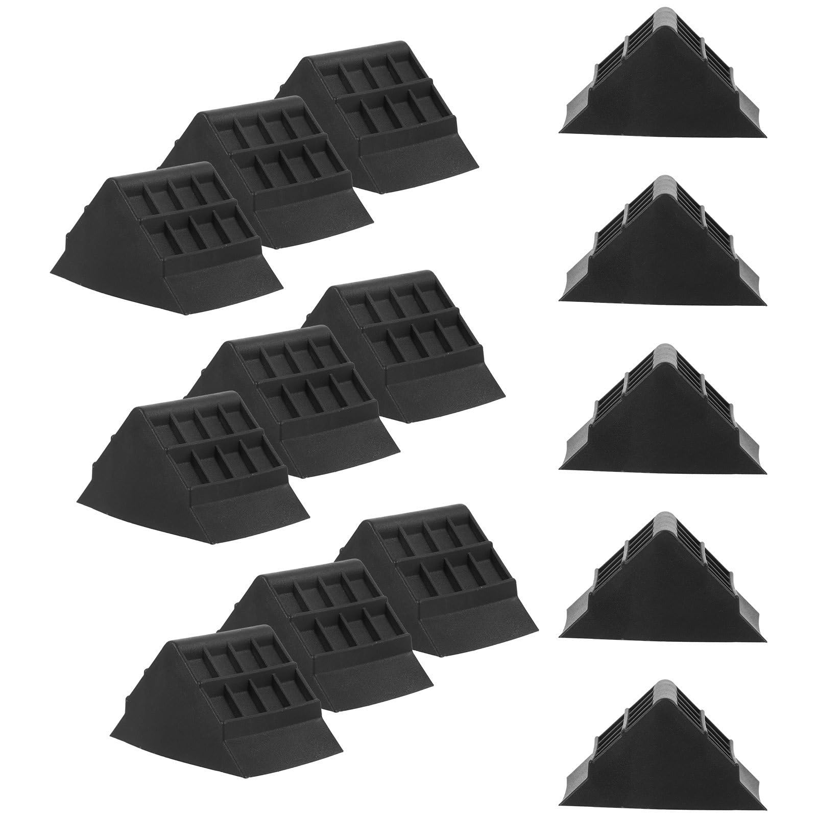 100 Piezas Protector de Esquina para Puerta de Armario, PP Negro